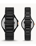 RELOJ PAREJA HOMBRE Y DAMA FOSSIL EVANSTON BQ2645 SET