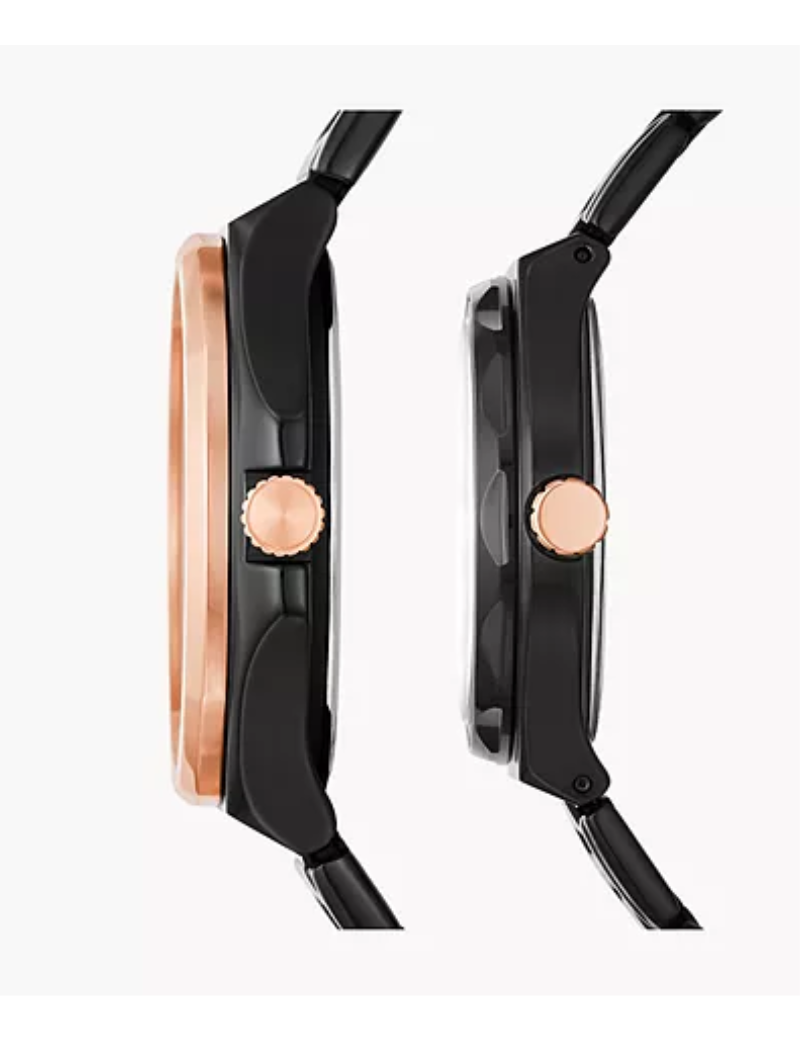 RELOJ PAREJA HOMBRE Y DAMA FOSSIL EVANSTON BQ2645 SET